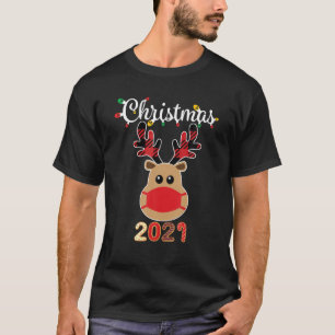 Camiseta Homenageando a Xadrez de Natal da Família 2021 Ru
