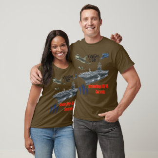 Camiseta Homenageando o poderoso militar marrom