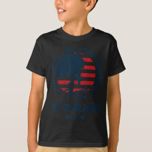 Camiseta Homenageando Todos os Que Serviram Obrigado Dia do