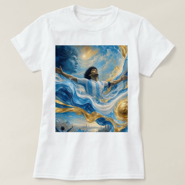 Camiseta Homenagem a Diego Maradona (Frente do Design)