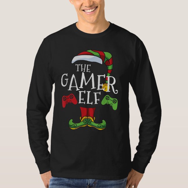 Camiseta Homenagem à Família Gamer Elf no Natal (Frente)