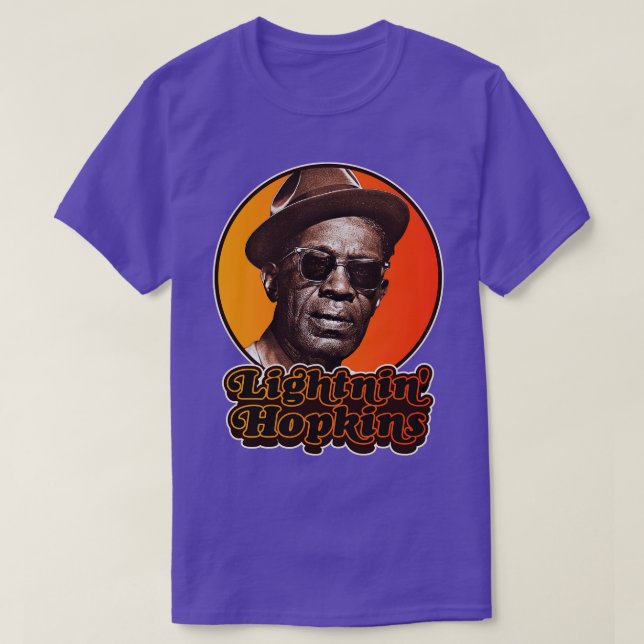 Camiseta Homenagem a Retro Lightnin Hopkins (Frente do Design)