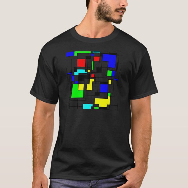 Camiseta Homenagem Aleatória A Mondrian (Frente)