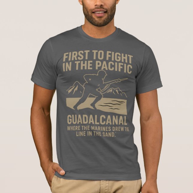 Camiseta Homenagem às Marines de Guadalcanal - Valor Silenc (Frente)