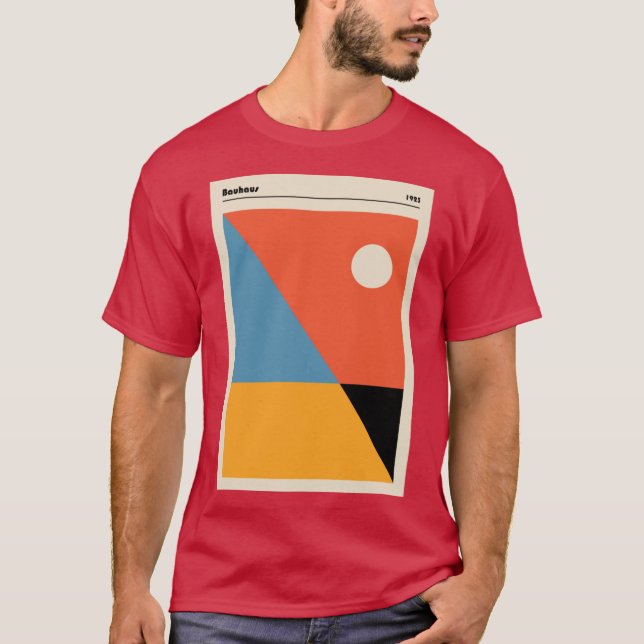 Camiseta Homenagem Bauhaus Galeria Moderna Abstrato Colorid (Frente)