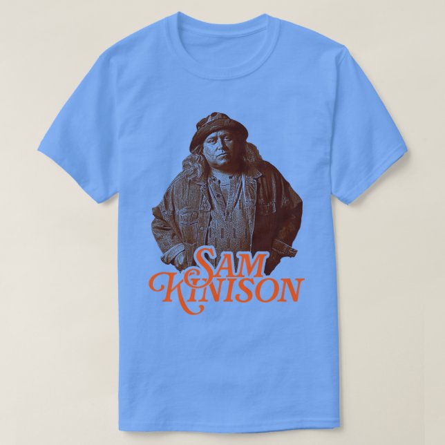 Camiseta Homenagem do Retro Sam Kinison Sepia (Frente do Design)