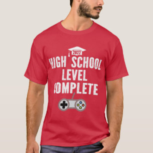 Camiseta Homens 2022 Graduado Nível Ensino Médio Completo S