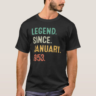 Camiseta Homens 70 de 70 anos de idade fazem legenda desde