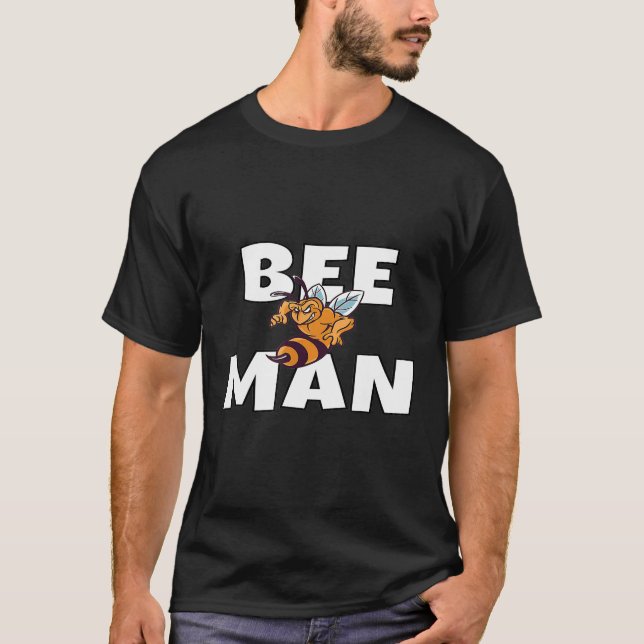 Camiseta Homens Abelhas Engraçadas E Irritadas Abelhas De M (Frente)