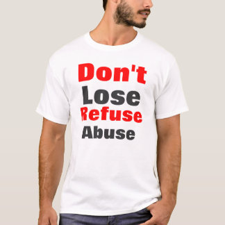 Camiseta Homens antiabuso