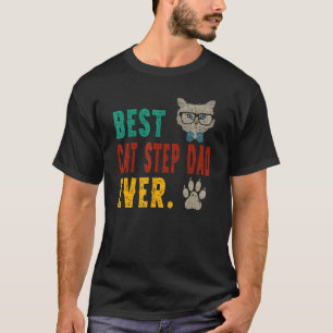 Camiseta Homens Antigo Melhor Gato Padrasto Pai Já Bump Fi