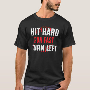 Camiseta Homens Atropelam Correndo Rápido Viram à esquerda