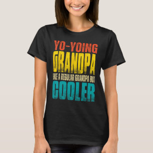 Camiseta Homens Avô Yo yoing Como um Avô Regular mas