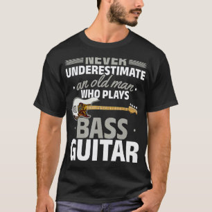 Camiseta Homens Baixista Aposentado Homens Baixista de Guit