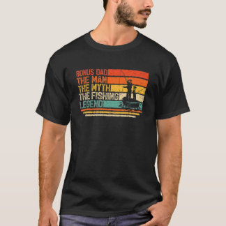 Camiseta Homens Bônus Vintage Pai O Homem Mito Lenda da Pes