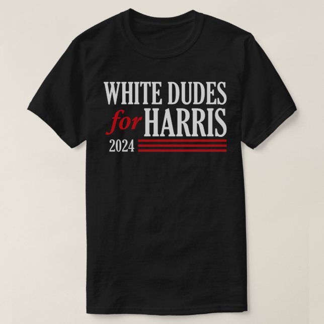 Camiseta Homens brancos para 3 (Frente do Design)