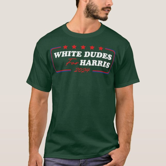 Camiseta Homens Brancos para 3 (Frente)