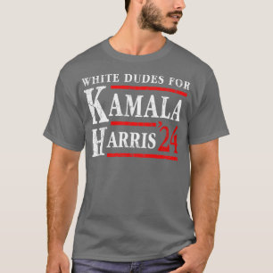 Camiseta Homens Brancos Para A Eleição De Kamala 2024
