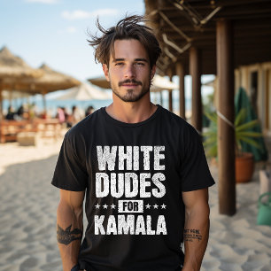 Camiseta Homens Brancos Para Kamala Harris Presidente Eleiç