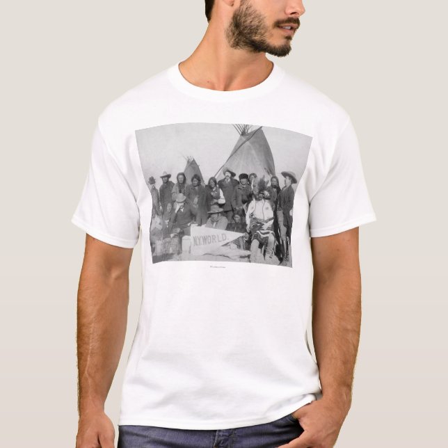Camiseta Homens brancos (que incluem Buffalo Bill) e Lakota (Frente)