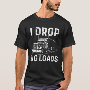 Camiseta Homens-caminhoneiros Grandes Caminhões