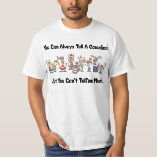 Camiseta Homens canadenses engraçados do t-shirt
