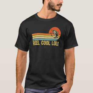 Camiseta Homens Carretel Legal Lolo Pesca Peixe Vintage