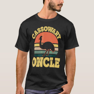 Camiseta Homens Cassowary Tio Fofo Festa Cassowary Francês
