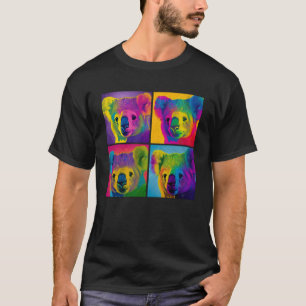 Camiseta Homens Coloridos De Animais, Ilustração De Pop Koa