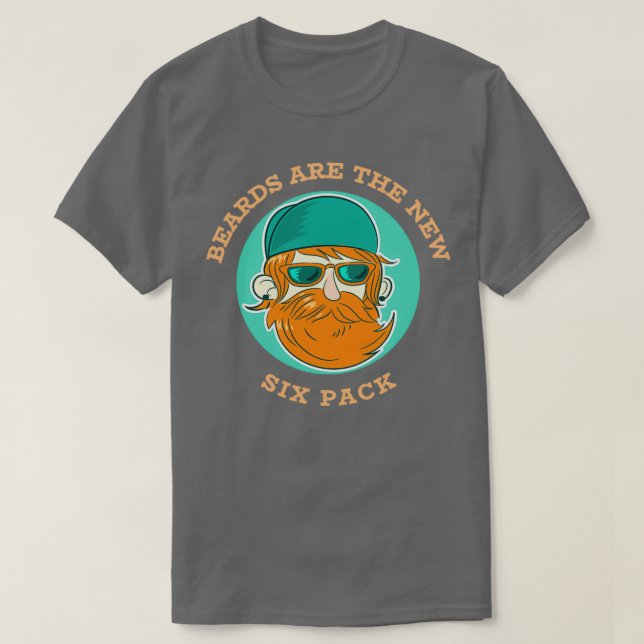 Camiseta Homens com barba 5 (Frente do Design)