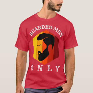 Camiseta Homens com barba apenas 84
