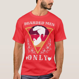 Camiseta Homens com barba apenas 87 1