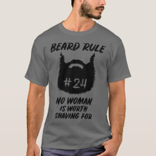 Camiseta Homens com barba e barbearia ao chão, presentes 4