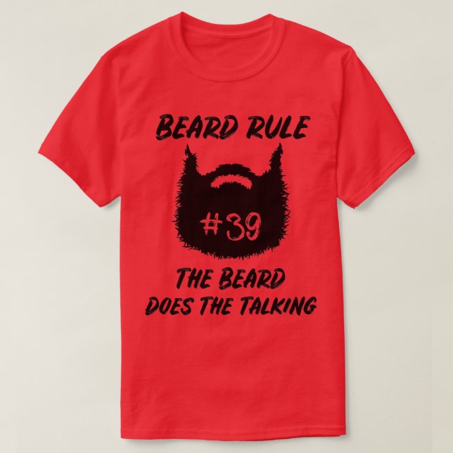 Camiseta Homens com barba e barbearia com borda 3 (Frente do Design)