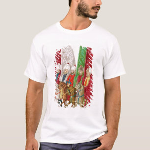 Camiseta Homens com os padrões que seguem o Seigneur a