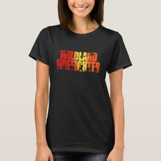 Camiseta Homens Combatente de Incêndio Florestal Fogo Flore