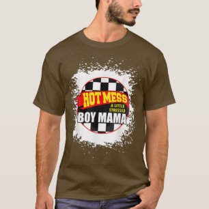 Camiseta Homens Combinando Bagunça Quente Um Pouco Estressa