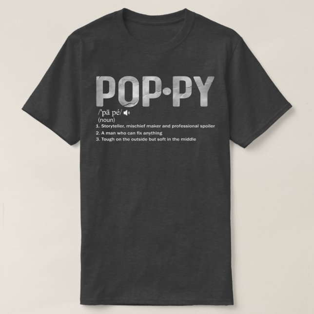 Camiseta Homens Como Um Vovô Normal Só Mais Fria PopPy Defi (Frente do Design)
