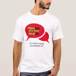 Camiseta HOMENS Cristãos que falam saúde mental