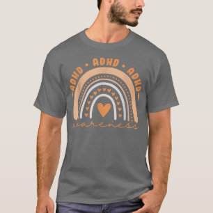 Camiseta Homens Cuja Consciência ADHD Arranque Arco-Íris La