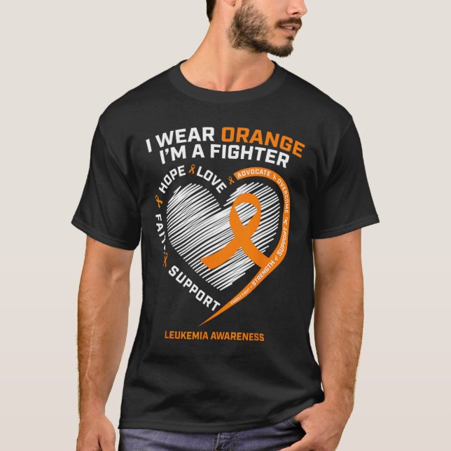 Camiseta Homens da Consciência da Leucemia Mulheres Present (Frente)
