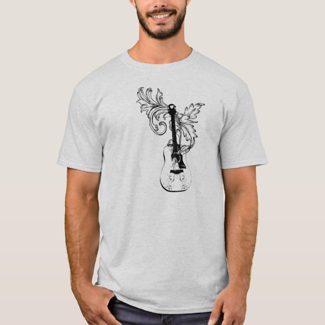 Camiseta Homens da guitarra (Frente)