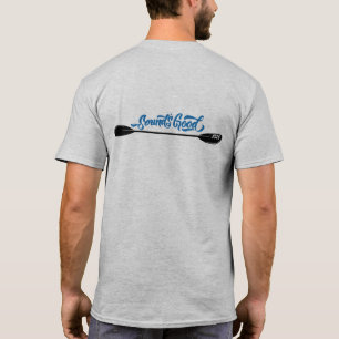 Camiseta Homens da pá do caiaque do som o T dos bons