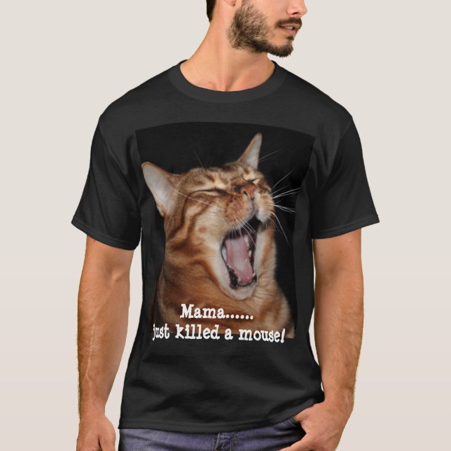 Camiseta Homens da paródia da canção da rainha do gato do (Frente)