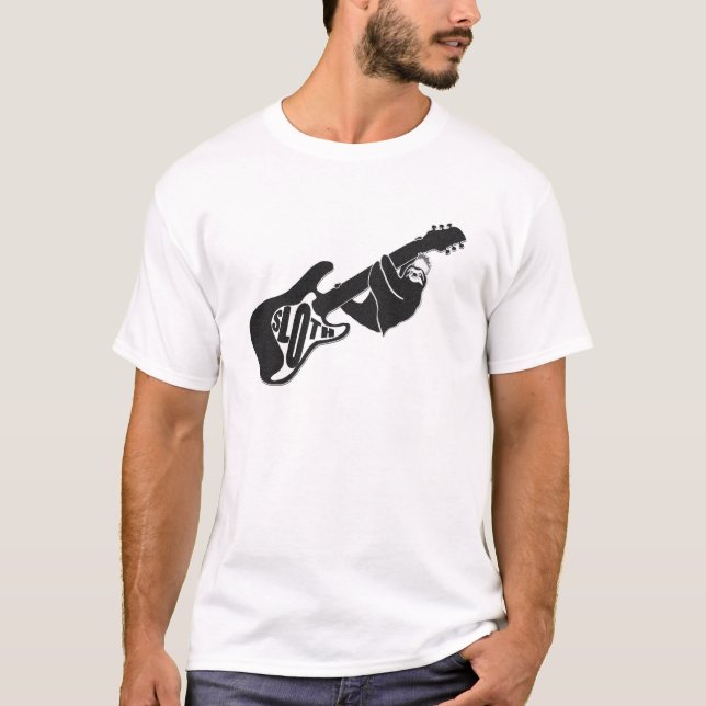 Camiseta Homens da preguiça do punk rock (também (Frente)
