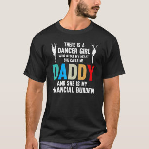 Camiseta Homens Dançarina Menina Ela É Minha Dança de Fardo