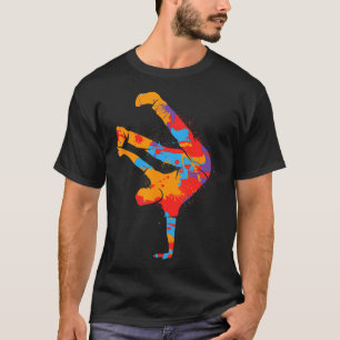 Camiseta Homens dançarinos coloridos das ruas