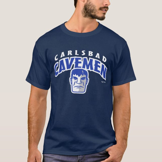 Camiseta Homens das cavernas de Carlsbad arqueados (Frente)