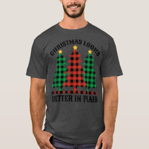 Camiseta Homens das Estrelas de Natal da Xadrez Bonita T