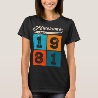 Camiseta Homens De 41 Anos Mulheres No Aniversário Incrível